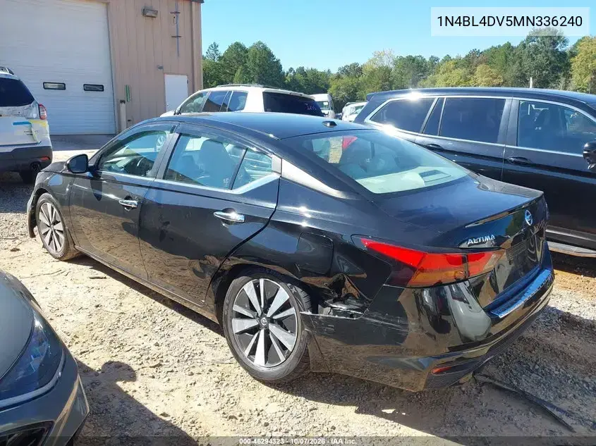 2021 Nissan Altima Sv Fwd VIN 1N4BL4DV5MN336240 фото 4