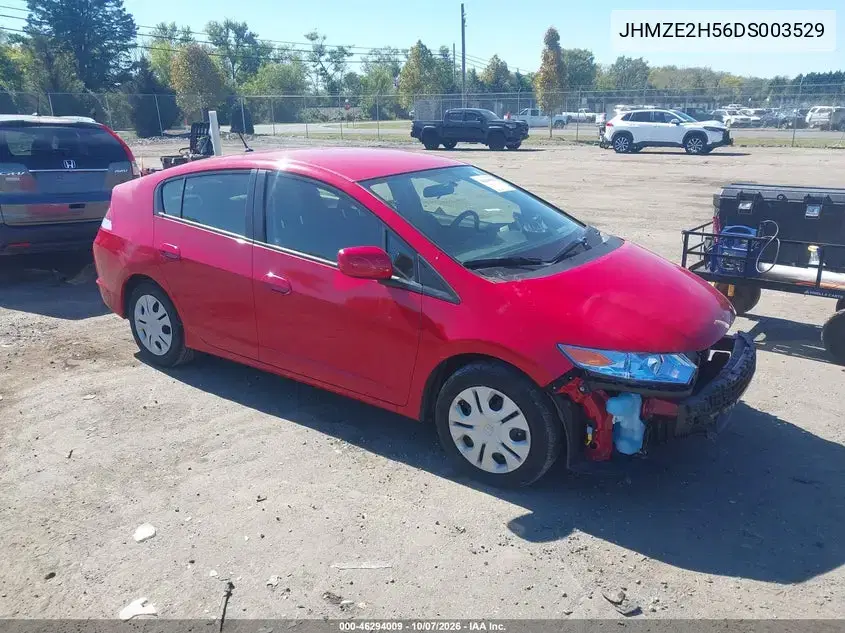 JHMZE2H56DS003529 — 2013 Honda Insight, Передняя часть, фото до ремонта