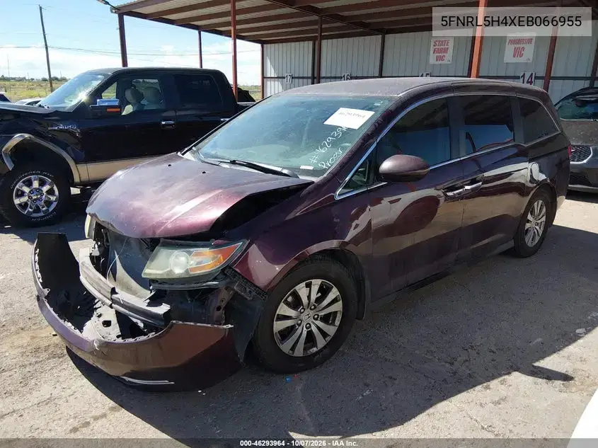2014 Honda Odyssey Ex VIN 5FNRL5H4XEB066955 фото 3