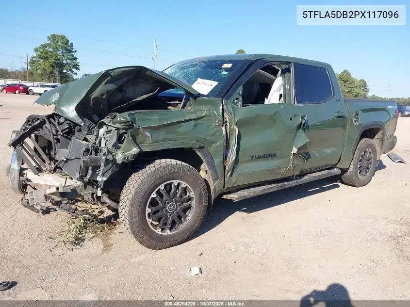 2023 Toyota Tundra Sr5 VIN 5TFLA5DB2PX117096 фото 2