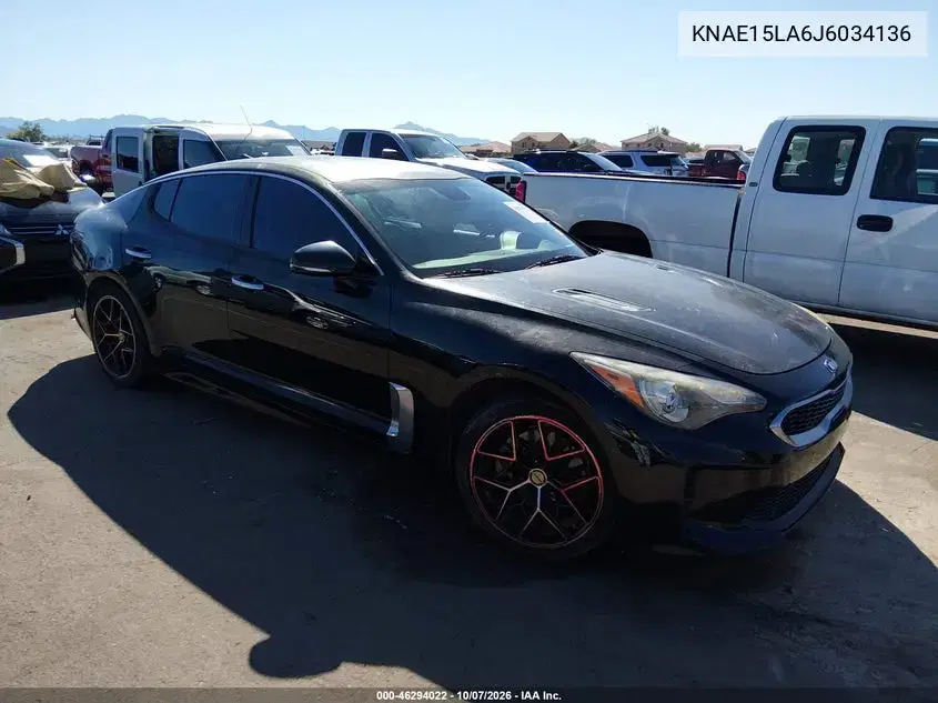 2018 Kia Stinger VIN KNAE15LA6J6034136 фото 2