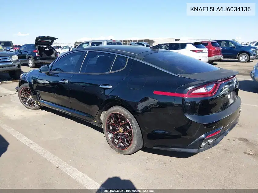 2018 Kia Stinger VIN KNAE15LA6J6034136 фото 4