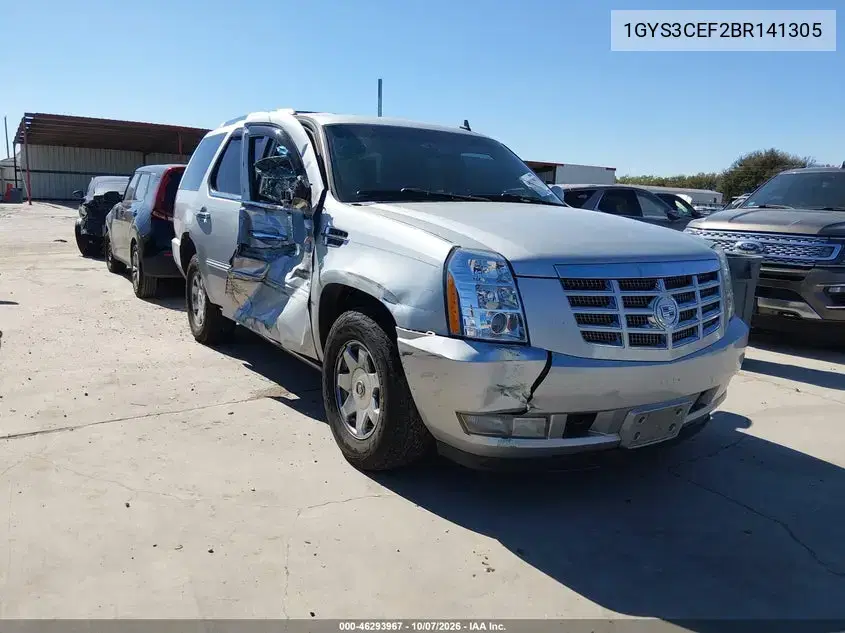 1GYS3CEF2BR141305 — 2011 Cadillac Escalade, Правая сторона, фото до ремонта