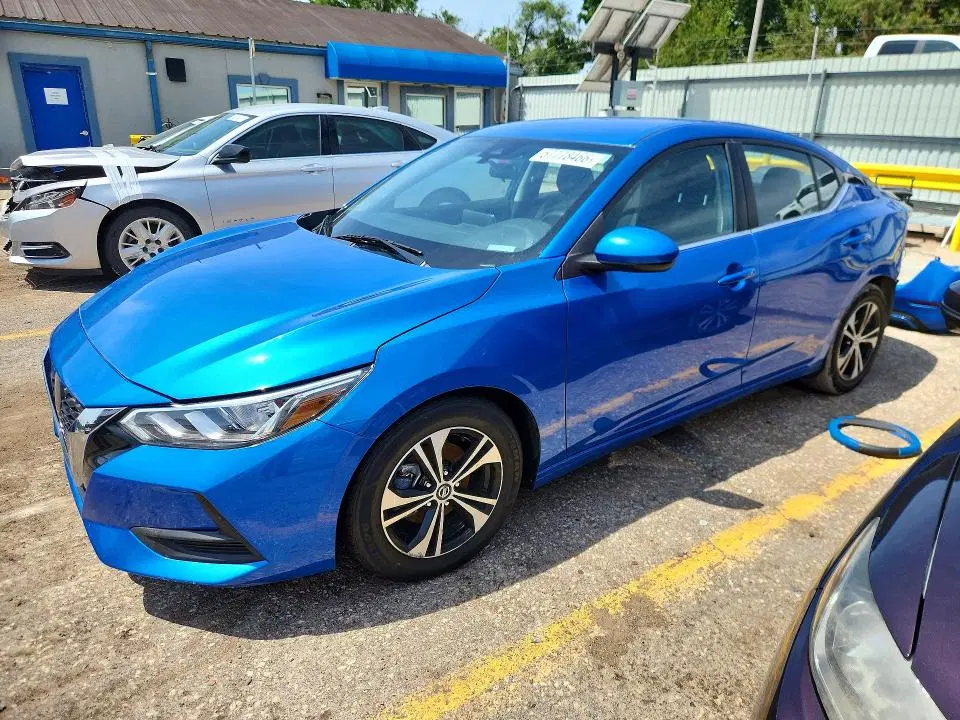 3N1AB8CV9NY261020 — 2022 Nissan Sentra, Задняя часть, фото до ремонта