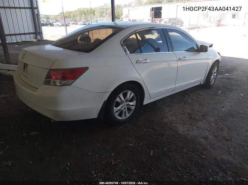 2010 Honda Accord 2.4 Lx-P VIN 1HGCP2F43AA041427 фото 4