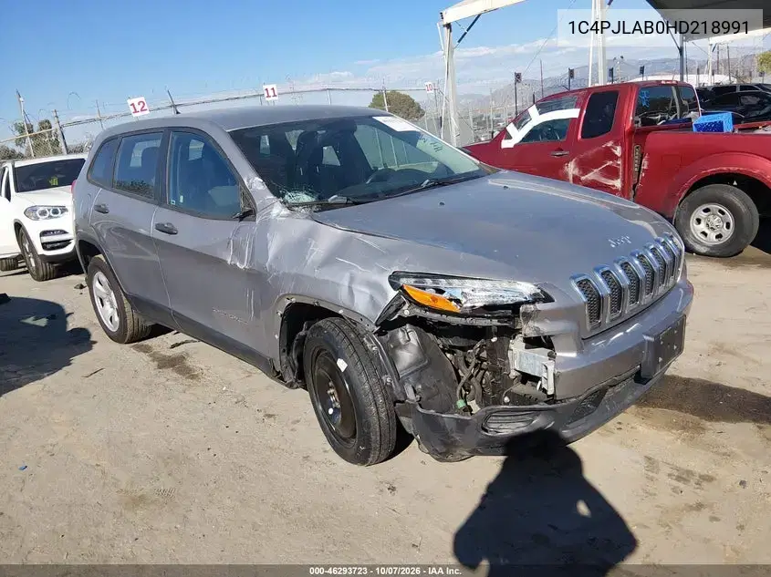 2017 Jeep Cherokee Sport Fwd VIN 1C4PJLAB0HD218991 фото 2