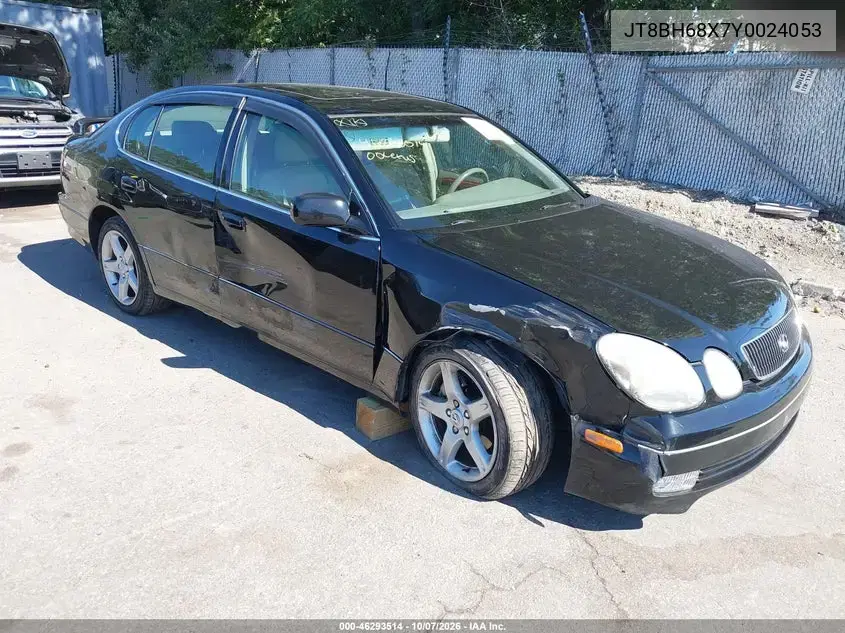 JT8BH68X7Y0024053 — 2000 Lexus GS, Правая сторона, фото до ремонта