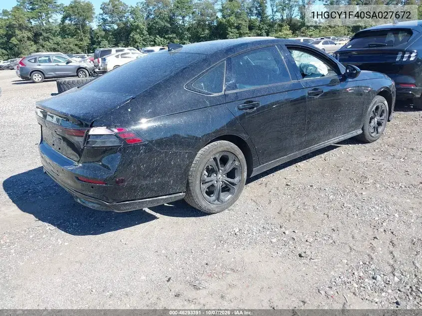 2025 Honda Accord Se VIN 1HGCY1F40SA027672 фото 5