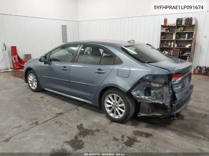 2020 Toyota Corolla Le VIN 5YFHPRAE1LP091674 фото 4