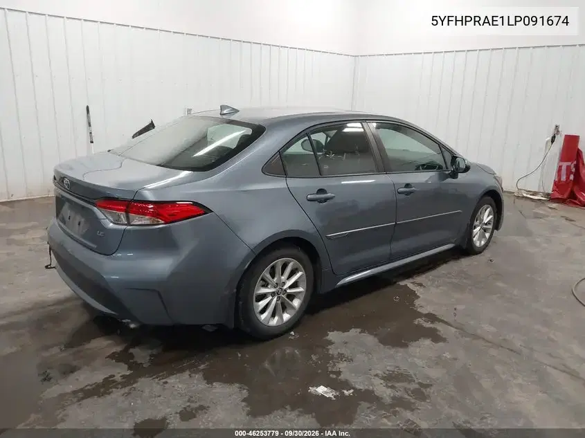 2020 Toyota Corolla Le VIN 5YFHPRAE1LP091674 фото 5