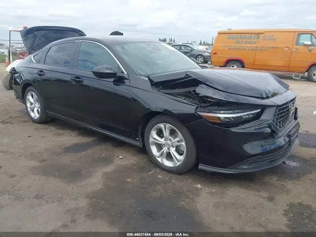 1HGCY2F59RA096787 — 2024 Honda Accord Hybrid Sport, задняя часть, фото до ремонта