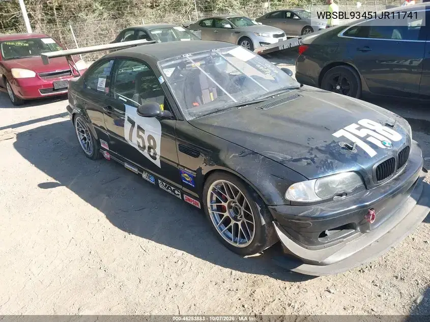WBSBL93451JR11741 — 2001 BMW M3, естественный износ, фото до ремонта
