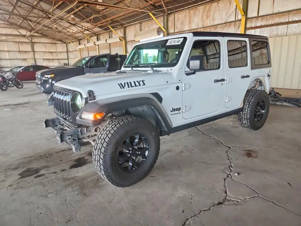 1C4HJXDG7NW223592 — 2022 Jeep Wrangler Unlimited, Задняя часть, фото до ремонта