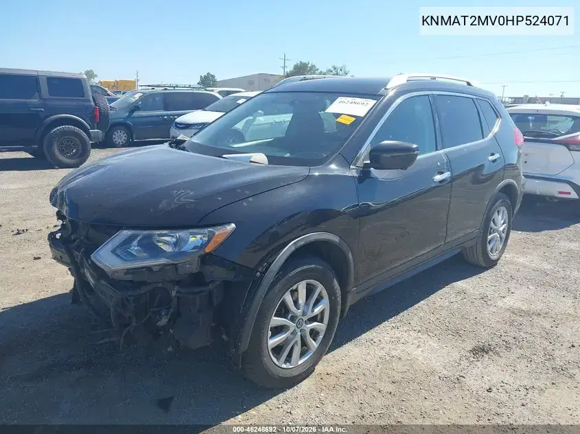 2017 Nissan Rogue Sv VIN KNMAT2MV0HP524071 фото 3