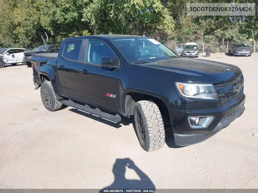 2019 Chevrolet Colorado Z71 VIN 1GCGTDEN0K1296426 фото 2