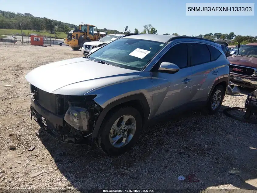 2022 Hyundai Tucson Sel VIN 5NMJB3AEXNH133303 фото 3