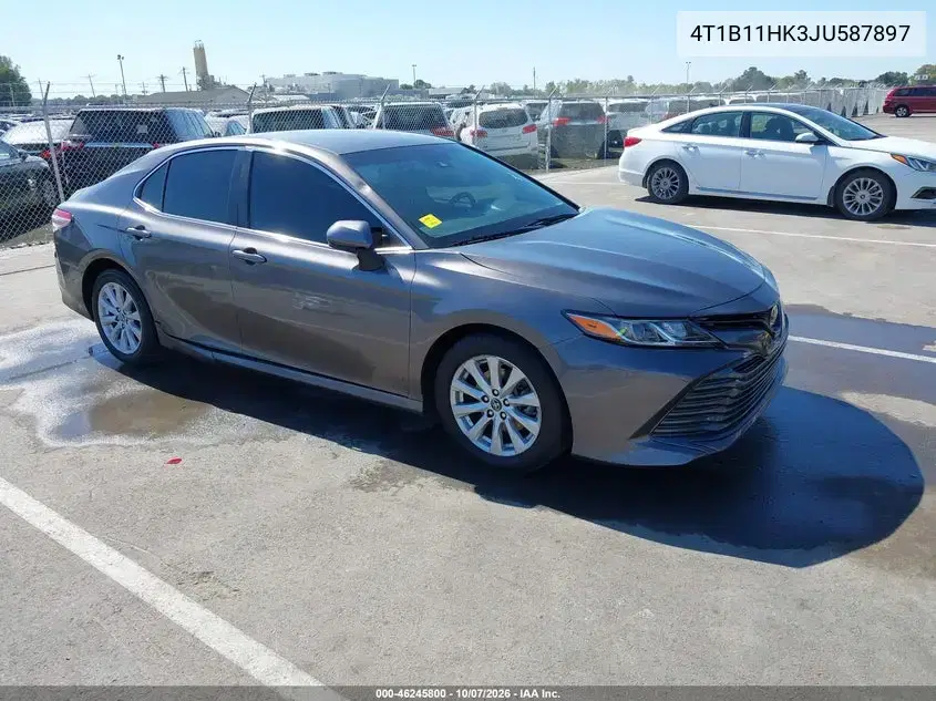 2018 Toyota Camry Le VIN 4T1B11HK3JU587897 фото 2