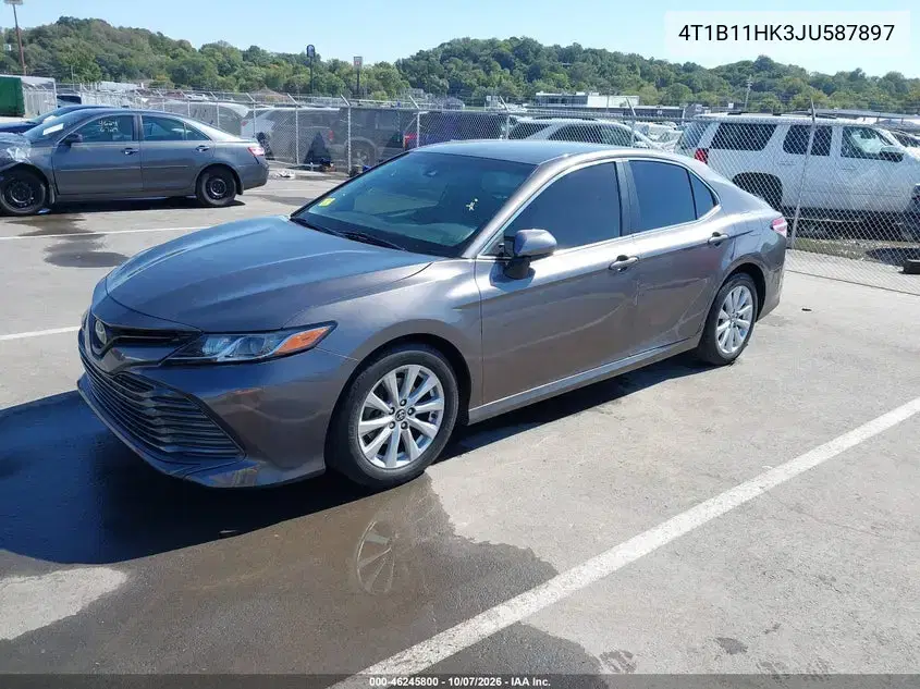 2018 Toyota Camry Le VIN 4T1B11HK3JU587897 фото 3