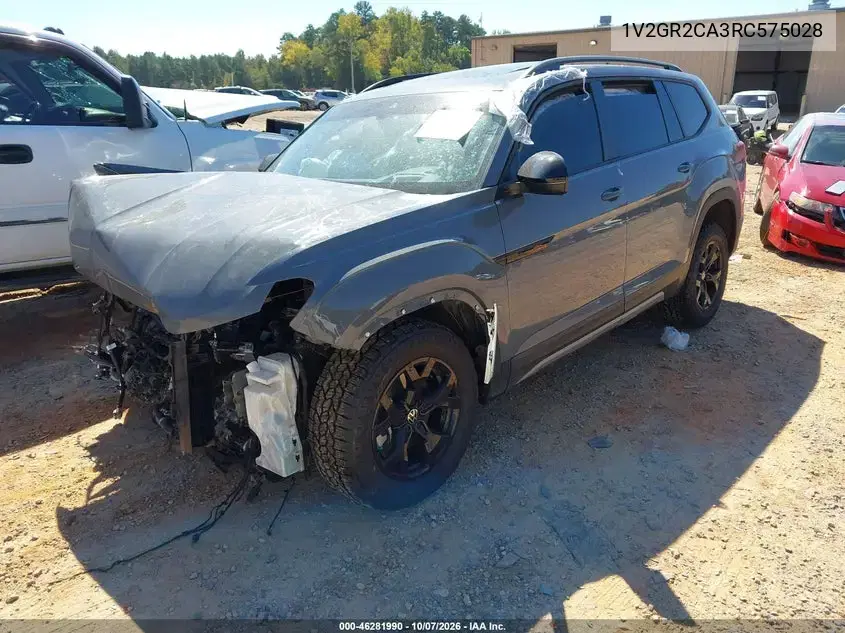 2024 Volkswagen Atlas 2.0T Peak Edition Sel VIN 1V2GR2CA3RC575028 фото 2
