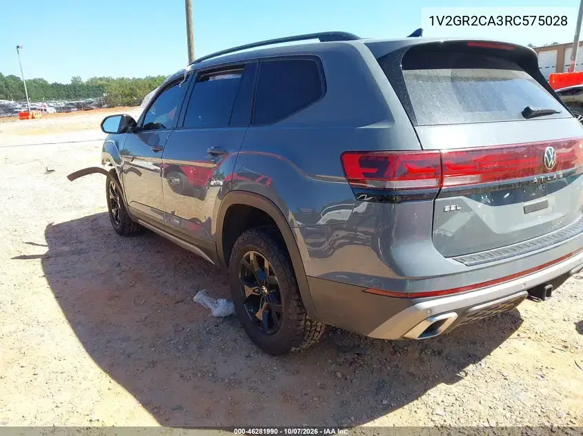 2024 Volkswagen Atlas 2.0T Peak Edition Sel VIN 1V2GR2CA3RC575028 фото 3
