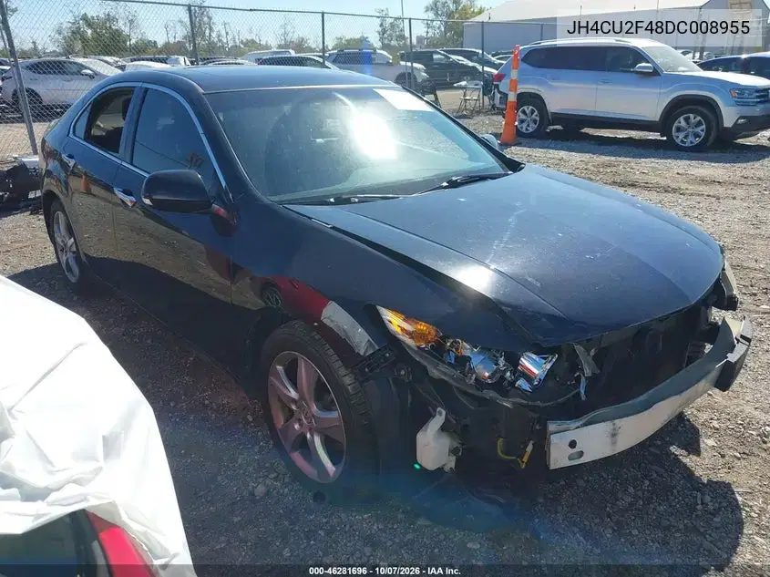 JH4CU2F48DC008955 — 2013 Acura TSX, передняя часть, фото до ремонта