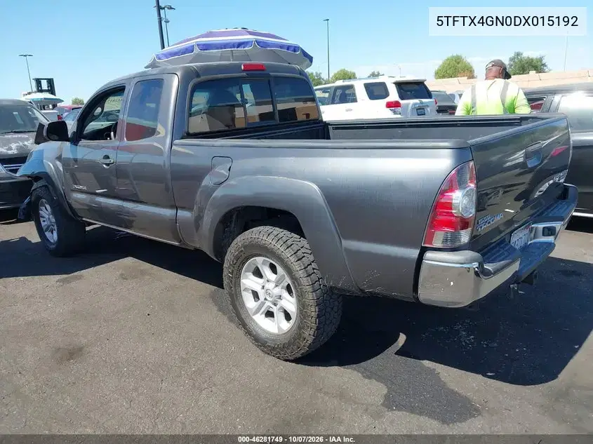 2013 Toyota Tacoma Prerunner VIN 5TFTX4GN0DX015192 фото 3