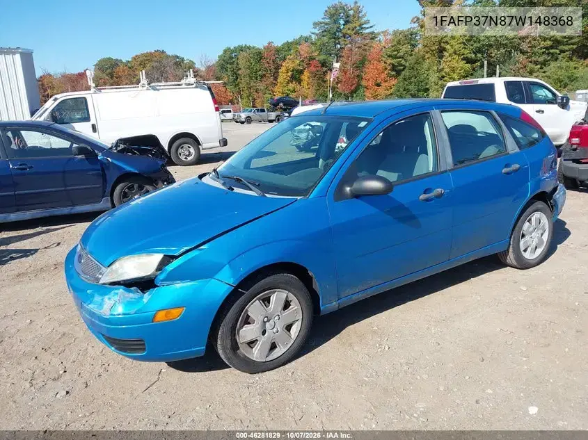 2007 Ford Focus S/Se/Ses VIN 1FAFP37N87W148368 фото 3