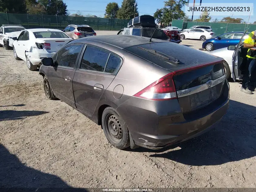 2012 Honda Insight Lx VIN JHMZE2H52CS005213 фото 3