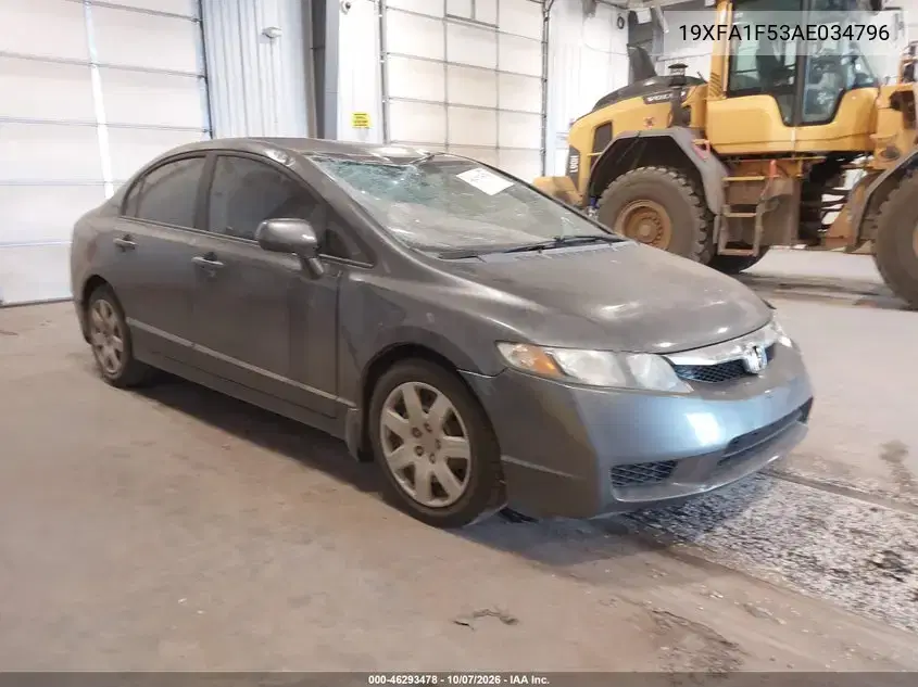 2010 Honda Civic Lx VIN 19XFA1F53AE034796 фото 2