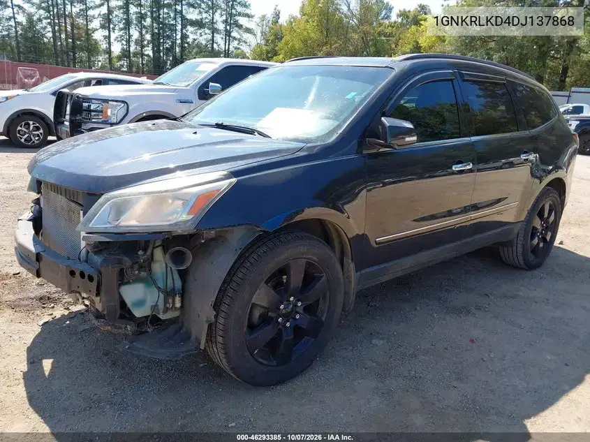 2013 Chevrolet Traverse Ltz VIN 1GNKRLKD4DJ137868 фото 3