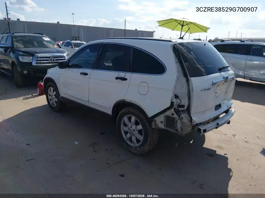 2009 Honda Cr-V Ex VIN 3CZRE38529G700907 фото 4