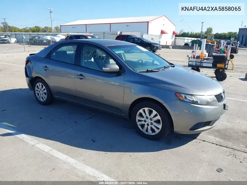 2010 Kia Forte Ex VIN KNAFU4A2XA5858065 фото 2
