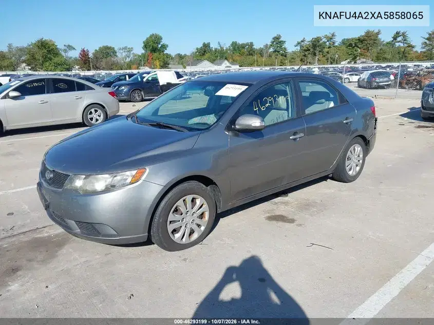 2010 Kia Forte Ex VIN KNAFU4A2XA5858065 фото 3