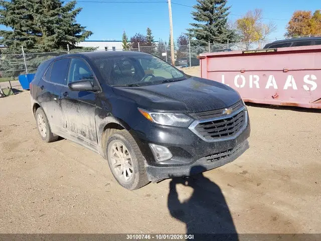 2GNAXSEV3J6257153 — 2018 Chevrolet Equinox LT, Передняя часть слева (Left Front), фото до ремонта