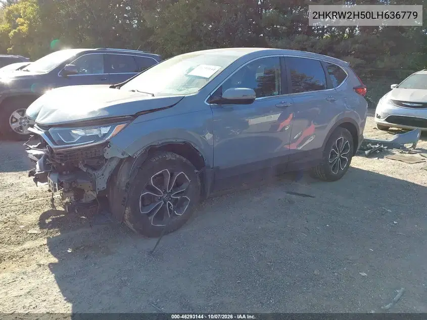 2020 Honda Cr-V Awd Ex VIN 2HKRW2H50LH636779 фото 3