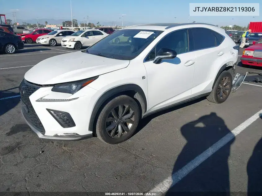 2019 Lexus Nx 300 F Sport VIN JTJYARBZ8K2119306 фото 3
