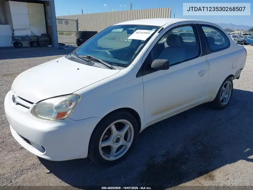 2003 Toyota Echo VIN JTDAT123530268507 фото 2