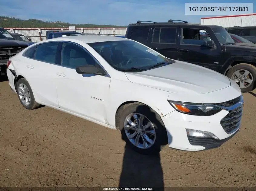 2019 Chevrolet Malibu Lt VIN 1G1ZD5ST4KF172881 фото 2