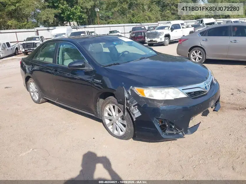 4T1BD1FK8DU072280 — 2013 Toyota Camry, Сзади, фото до ремонта