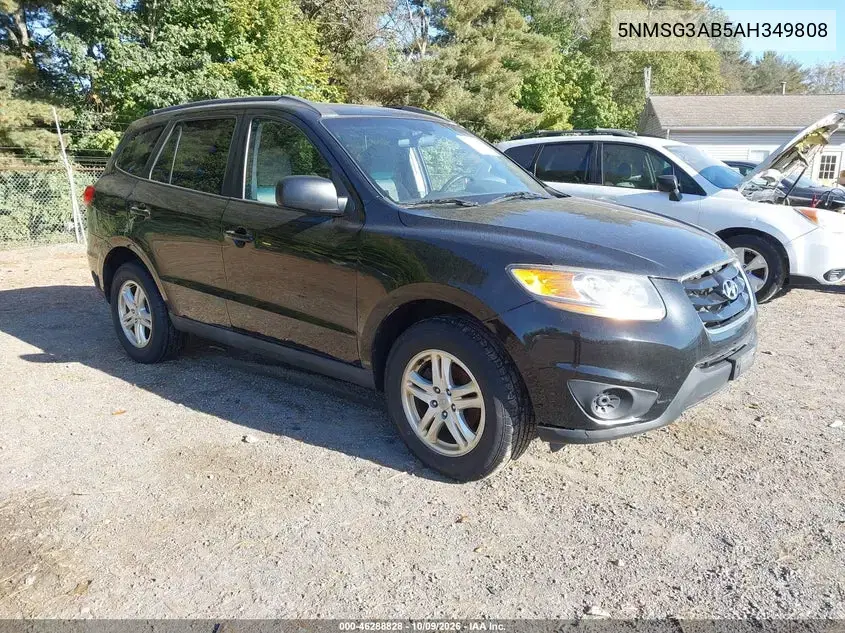 5NMSG3AB5AH349808 — 2010 Hyundai Santa FE, Естественный износ, фото до ремонта