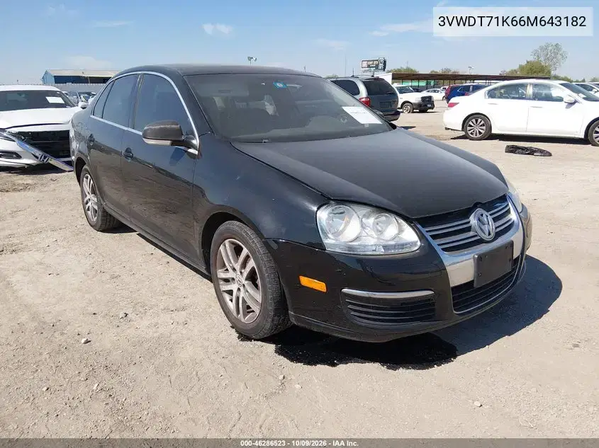 3VWDT71K66M643182 — 2006 Volkswagen Jetta, Естественный износ, фото до ремонта