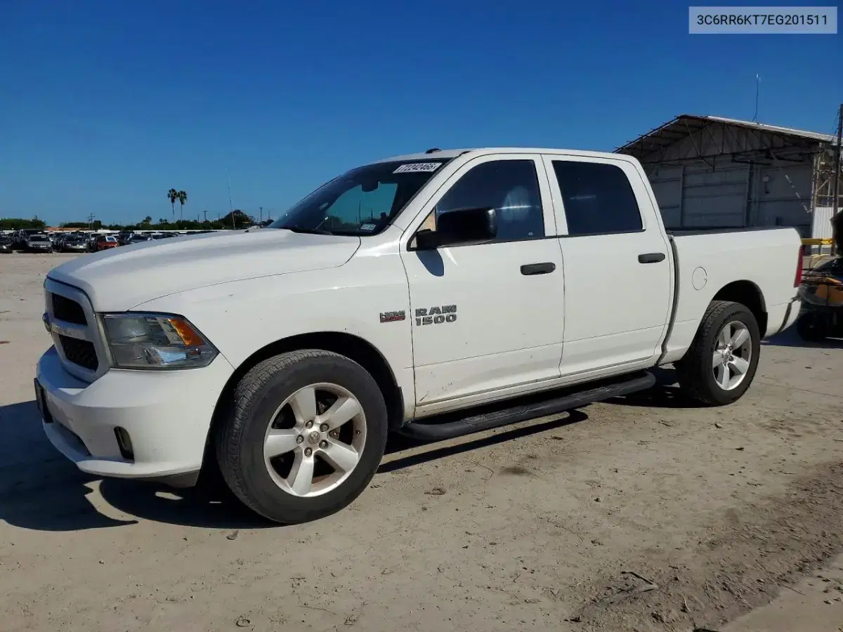 3C6RR6KT7EG201511 — 2014 RAM 1500, механические повреждения, фото до ремонта
