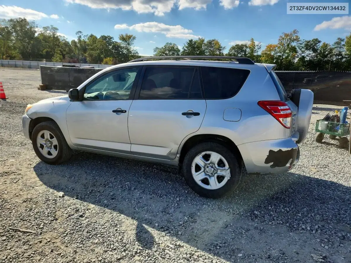 2012 Toyota Rav4 Base VIN 2T3ZF4DV2CW134432 фото 2