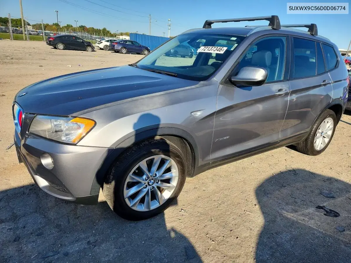 5UXWX9C56D0D06774 — 2013 BMW X3, механические повреждения, фото до ремонта