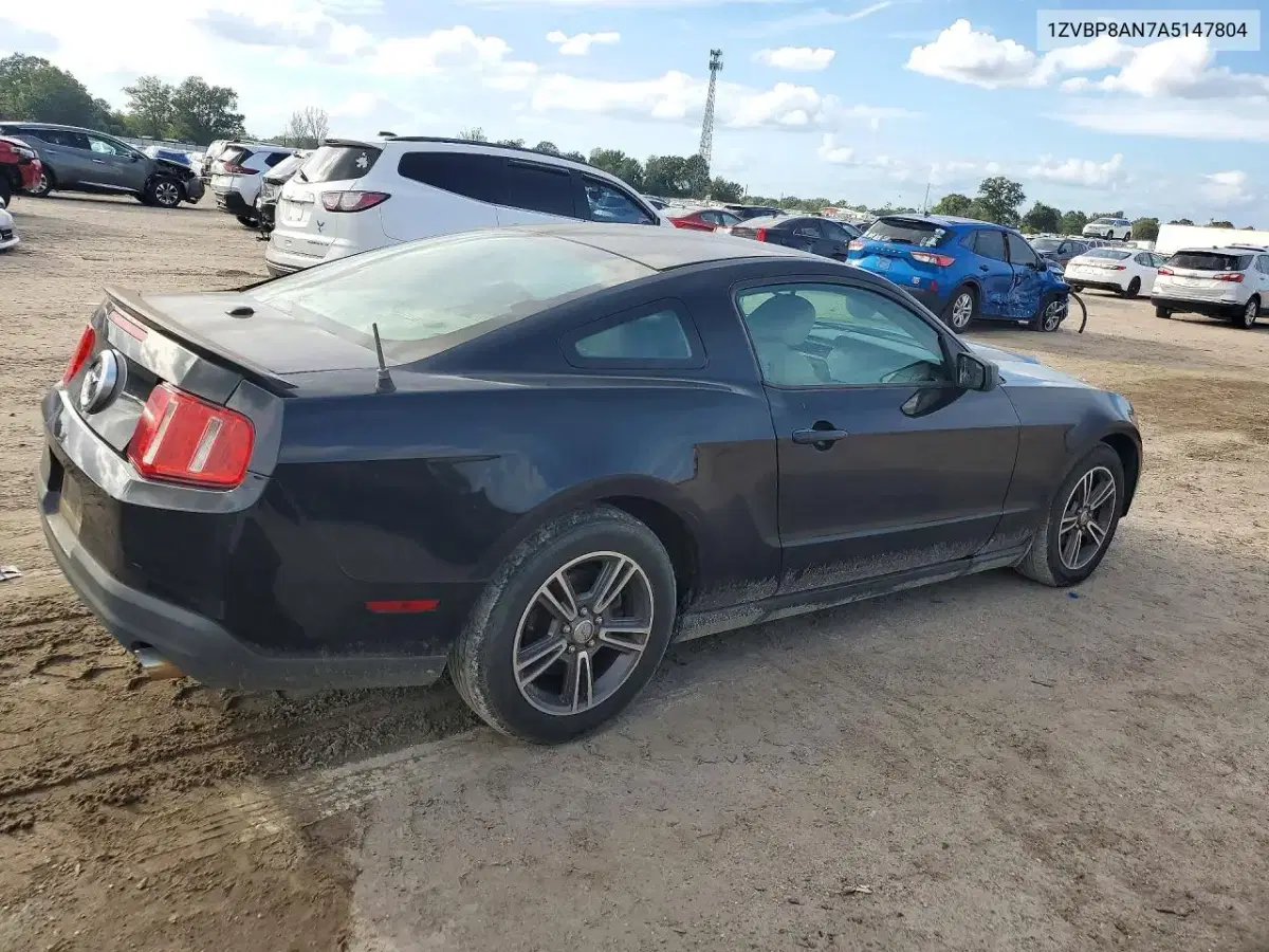 2010 Ford Mustang VIN 1ZVBP8AN7A5147804 фото 3
