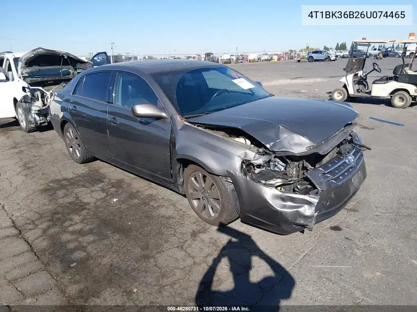 2006 Toyota Avalon Touring VIN 4T1BK36B26U074465 фото 2