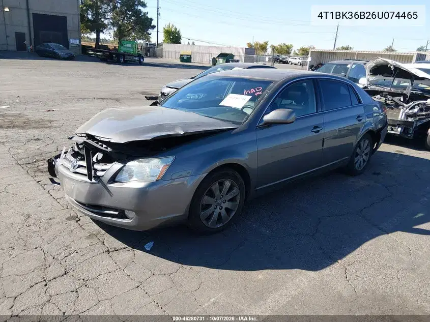 2006 Toyota Avalon Touring VIN 4T1BK36B26U074465 фото 3