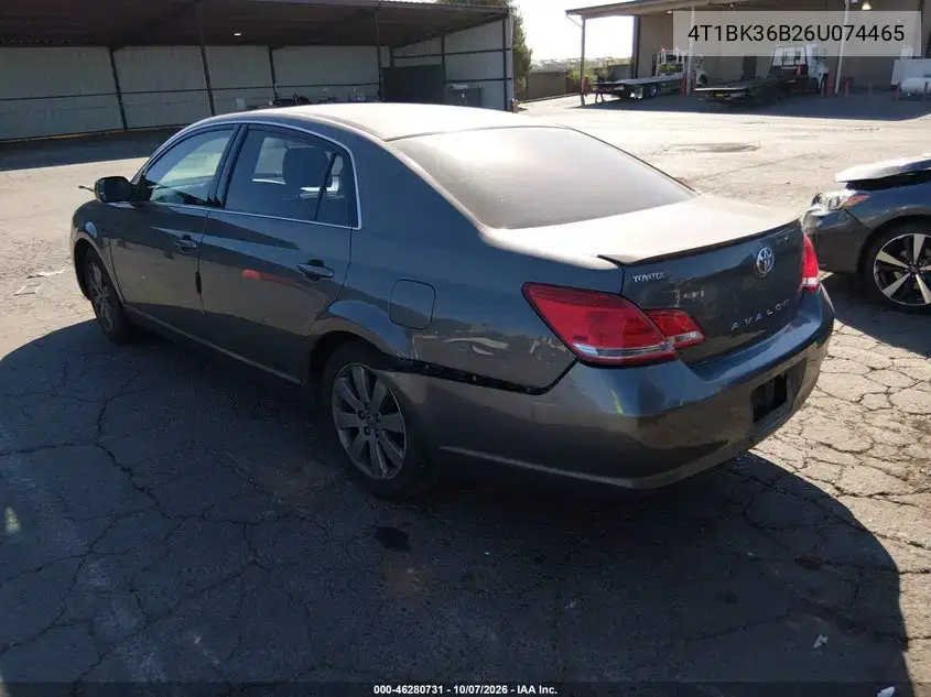 2006 Toyota Avalon Touring VIN 4T1BK36B26U074465 фото 4