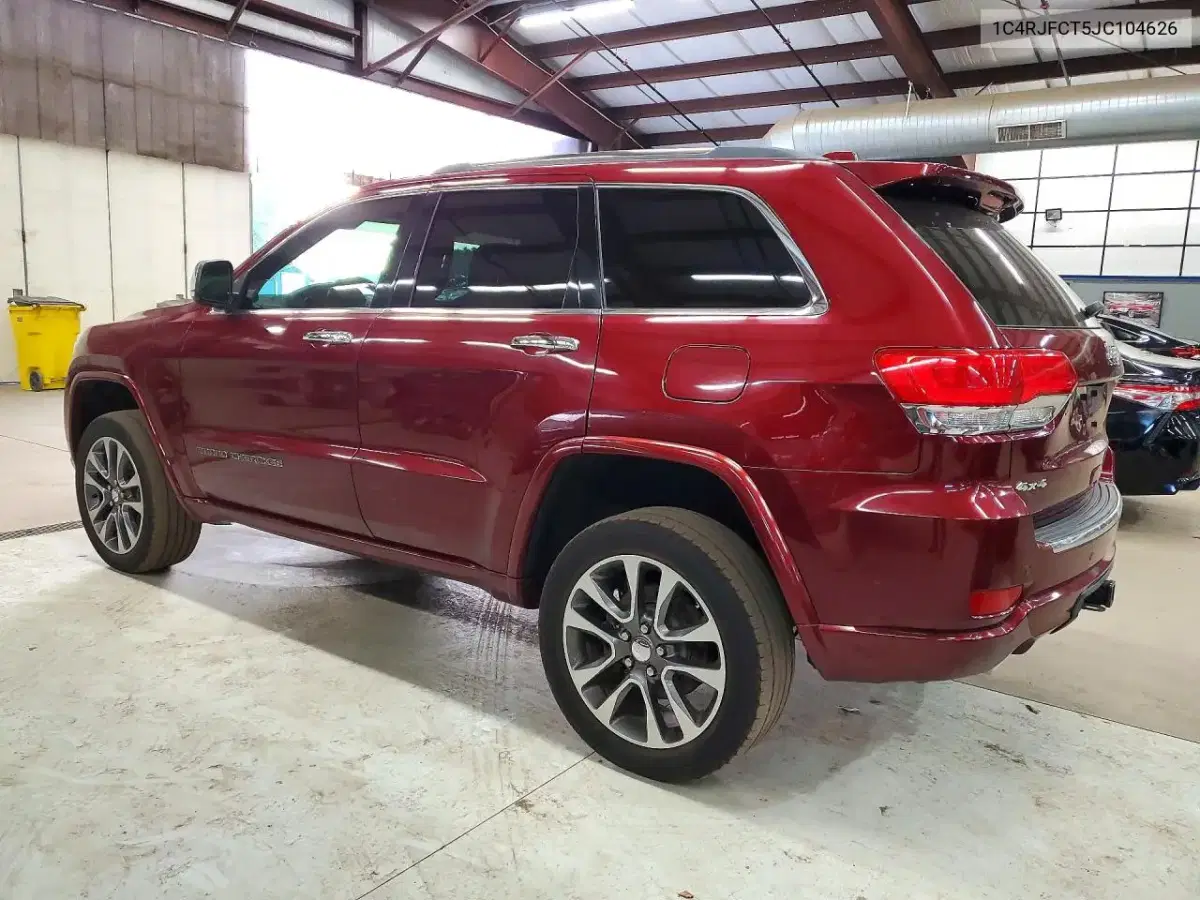 2018 Jeep Grand Cherokee Overland VIN 1C4RJFCT5JC104626 фото 2