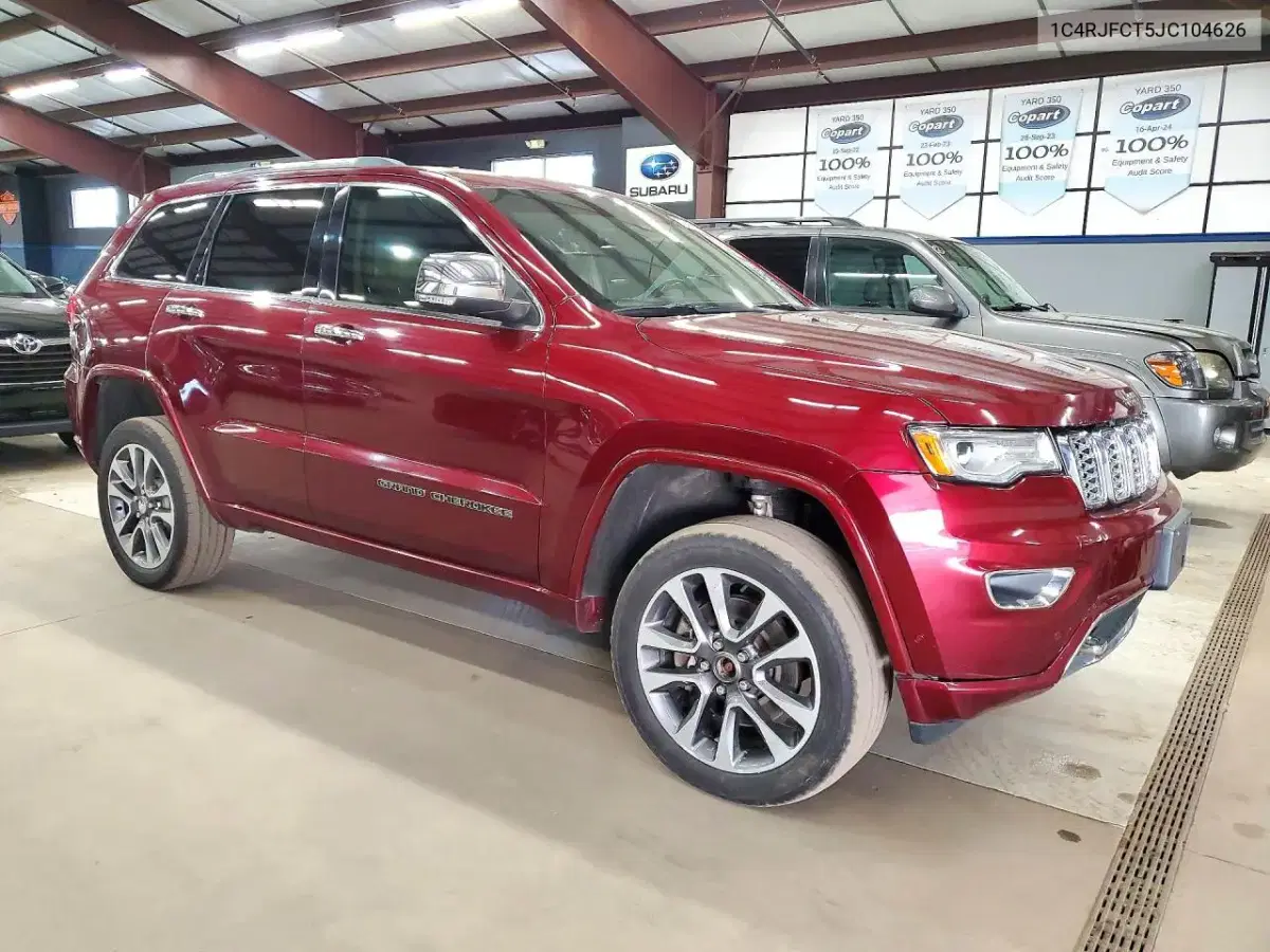 2018 Jeep Grand Cherokee Overland VIN 1C4RJFCT5JC104626 фото 4
